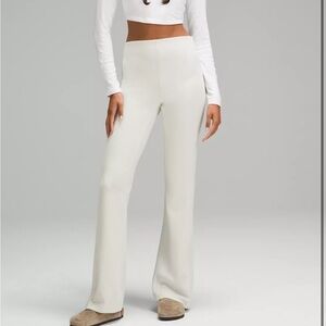Brushed Softstreme Ribbed Zip Flared pant